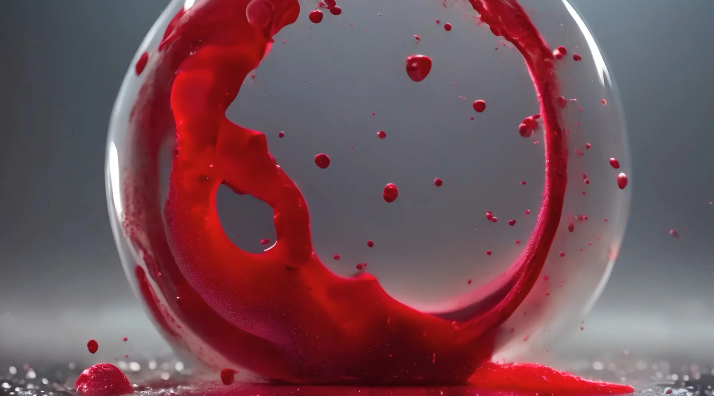 Crimson Swirl Orb Intense Stock Video